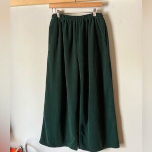 Cozy wide leg fleece pants sz M